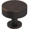 Amerock | Cabinet Knob | Matte Black | 1-1/4 inch (32 mm) Diameter | Radius | 1 Pack | Drawer Knob | Cabinet Hardware(Oil Rubbed Bronze)