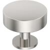 Amerock | Cabinet Knob | Matte Black | 1-1/4 inch (32 mm) Diameter | Radius | 1 Pack | Drawer Knob | Cabinet Hardware(Polished Nickel)