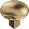 Amerock | Cabinet Knob | Matte Black | 1-1/4 inch (32 mm) Diameter | Riva | 1 Pack | Drawer Knob | Cabinet Hardware(Champagne Bronze)