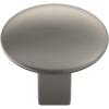 Amerock | Cabinet Knob | Matte Black | 1-1/4 inch (32 mm) Diameter | Riva | 1 Pack | Drawer Knob | Cabinet Hardware(Satin Nickel)