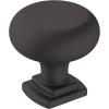 Amerock | Cabinet Knob | Matte Black | 1-1/4 inch (32 mm) Diameter | Surpass | 1 Pack | Drawer Knob | Cabinet Hardware(Matte Black)