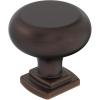 Amerock | Cabinet Knob | Matte Black | 1-1/4 inch (32 mm) Diameter | Surpass | 1 Pack | Drawer Knob | Cabinet Hardware(Oil Rubbed Bronze)