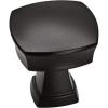 Amerock | Cabinet Knob | Matte Black | 1-1/4 inch (32 mm) Length | Stature | 1 Pack | Drawer Knob | Cabinet Hardware(Matte Black)