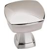 Amerock | Cabinet Knob | Matte Black | 1-1/4 inch (32 mm) Length | Stature | 1 Pack | Drawer Knob | Cabinet Hardware(Polished Chrome)