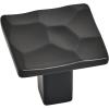 Amerock | Cabinet Knob | Matte Black | 1-3/16 inch (30 mm) Length | Kamari | 1 Pack | Drawer Knob | Cabinet Hardware(Matte Black)