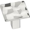 Amerock | Cabinet Knob | Matte Black | 1-3/16 inch (30 mm) Length | Kamari | 1 Pack | Drawer Knob | Cabinet Hardware(Polished Nickel)