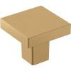 Amerock | Cabinet Knob | Matte Black | 1-3/16 inch (30 mm) Length | Monument | 1 Pack | Drawer Knob | Cabinet Hardware(Champagne Bronze)