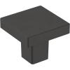 Amerock | Cabinet Knob | Matte Black | 1-3/16 inch (30 mm) Length | Monument | 1 Pack | Drawer Knob | Cabinet Hardware(Matte Black)