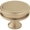 Amerock | Cabinet Knob | Matte Black | 1-3/8 inch (35 mm) Diameter | Oberon | 1 Pack | Drawer Knob | Cabinet Hardware(Golden Champagne)