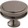 Amerock | Cabinet Knob | Matte Black | 1-3/8 inch (35 mm) Diameter | Oberon | 1 Pack | Drawer Knob | Cabinet Hardware(Gunmetal)