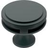 Amerock | Cabinet Knob | Matte Black | 1-3/8 inch (35 mm) Diameter | Oberon | 1 Pack | Drawer Knob | Cabinet Hardware(Matte Black)
