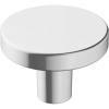 Amerock | Cabinet Knob | Matte Black | 1-3/8 inch (35 mm) Diameter | Versa | 1 Pack | Drawer Knob | Cabinet Hardware(Polished Chrome)