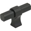Amerock | Cabinet Knob | Matte Black | 2-3/8 inch (60 mm) Length | Remington | 1 Pack | Drawer Knob | Cabinet Hardware(Matte Black)