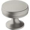 Amerock | Cabinet Knob | Oil Rubbed Bronze | 1-1/4 inch (32 mm) Diameter | Renown | 1 Pack | Drawer Knob | Cabinet Hardware(Satin Nickel)