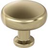 Amerock | Cabinet Knob | Polished Chrome | 1-1/4 inch (32 mm) Diameter | Factor | 1 Pack | Drawer Knob | Cabinet Hardware(Golden Champagne)