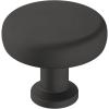 Amerock | Cabinet Knob | Polished Chrome | 1-1/4 inch (32 mm) Diameter | Factor | 1 Pack | Drawer Knob | Cabinet Hardware(Matte Black)