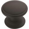 Amerock | Cabinet Knob | Polished Chrome | 1-1/4 inch (32 mm) Diameter | Ravino | 1 Pack | Drawer Knob | Cabinet Hardware(Matte Black)