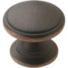 Amerock | Cabinet Knob | Polished Chrome | 1-1/4 inch (32 mm) Diameter | Ravino | 1 Pack | Drawer Knob | Cabinet Hardware(Oil Rubbed Bronze)
