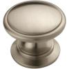 Amerock | Cabinet Knob | Polished Chrome | 1-1/4 inch (32 mm) Diameter | Ravino | 1 Pack | Drawer Knob | Cabinet Hardware(Satin Nickel)