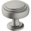 Amerock | Cabinet Knob | Polished Chrome | 1-1/4 inch (32 mm) Diameter | Winsome | 1 Pack | Drawer Knob | Cabinet Hardware(Satin Nickel)