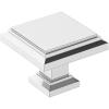 Amerock | Cabinet Knob | Polished Chrome | 1-1/4 inch (32 mm) Length | Appoint | 1 Pack | Drawer Knob | Cabinet Hardware(Polished Chrome)