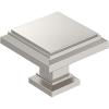 Amerock | Cabinet Knob | Polished Chrome | 1-1/4 inch (32 mm) Length | Appoint | 1 Pack | Drawer Knob | Cabinet Hardware(Polished Nickel)