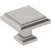 Amerock | Cabinet Knob | Polished Chrome | 1-1/4 inch (32 mm) Length | Appoint | 1 Pack | Drawer Knob | Cabinet Hardware(Satin Nickel)