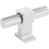 Amerock | Cabinet Knob | Polished Chrome | 2-3/8 inch (60 mm) Length | Carrigan | 1 Pack | Drawer Knob | Cabinet Hardware(Polished Chrome)