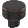 Amerock | Cabinet Knob | Polished Nickel/Stainless Steel | 2-5/8 inch (67 mm) Length | Esquire | 1 Pack | Drawer Knob | Cabinet Hardware(Oil Rubbed Bronze)