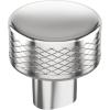 Amerock | Cabinet Knob | Polished Nickel/Stainless Steel | 2-5/8 inch (67 mm) Length | Esquire | 1 Pack | Drawer Knob | Cabinet Hardware(Polished Chrome)