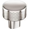Amerock | Cabinet Knob | Polished Nickel/Stainless Steel | 2-5/8 inch (67 mm) Length | Esquire | 1 Pack | Drawer Knob | Cabinet Hardware(Polished Nickel)