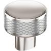 Amerock | Cabinet Knob | Polished Nickel/Stainless Steel | 2-5/8 inch (67 mm) Length | Esquire | 1 Pack | Drawer Knob | Cabinet Hardware(Polished Nickel/Stainless Steel)
