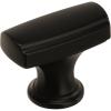 Amerock | Cabinet Knob | Satin Nickel | 1-3/8 inch (35 mm) Length | Highland Ridge | 1 Pack | Drawer Knob | Cabinet Hardware(Black Bronze)