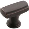 Amerock | Cabinet Knob | Satin Nickel | 1-3/8 inch (35 mm) Length | Highland Ridge | 1 Pack | Drawer Knob | Cabinet Hardware(Dark Oiled Bronze)