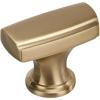 Amerock | Cabinet Knob | Satin Nickel | 1-3/8 inch (35 mm) Length | Highland Ridge | 1 Pack | Drawer Knob | Cabinet Hardware(Golden Champagne)