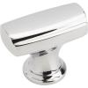 Amerock | Cabinet Knob | Satin Nickel | 1-3/8 inch (35 mm) Length | Highland Ridge | 1 Pack | Drawer Knob | Cabinet Hardware(Polished Chrome)