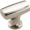 Amerock | Cabinet Knob | Satin Nickel | 1-3/8 inch (35 mm) Length | Highland Ridge | 1 Pack | Drawer Knob | Cabinet Hardware(Polished Nickel)