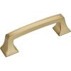 Amerock | Cabinet Pull | Black Bronze | 3-3/4 inch (96 mm) Center to Center | Mulholland | 1 Pack | Drawer Pull | Drawer Handle | Cabinet Hardware(Champagne Bronze)