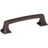 Amerock | Cabinet Pull | Black Bronze | 3-3/4 inch (96 mm) Center to Center | Mulholland | 1 Pack | Drawer Pull | Drawer Handle | Cabinet Hardware(Gunmetal)
