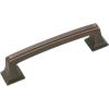 Amerock | Cabinet Pull | Black Bronze | 3-3/4 inch (96 mm) Center to Center | Mulholland | 1 Pack | Drawer Pull | Drawer Handle | Cabinet Hardware(Oil Rubbed Bronze)