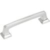 Amerock | Cabinet Pull | Black Bronze | 3-3/4 inch (96 mm) Center to Center | Mulholland | 1 Pack | Drawer Pull | Drawer Handle | Cabinet Hardware(Polished Chrome)