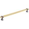 Amerock | Cabinet Pull | Brushed Matte Black/Satin Nickel | 11-5/16 inch (288 mm) Center to Center | Overton | 1 Pack | Drawer Pull | Drawer Handle | Cabinet Hardware(Brushed Gold/Black Chrome)