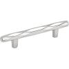 Amerock | Cabinet Pull | Champagne Bronze | 5-1/16 inch (128 mm) Center to Center | St. Vincent | 1 Pack | Drawer Pull | Drawer Handle | Cabinet Hardware(Polished Chrome)