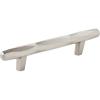Amerock | Cabinet Pull | Champagne Bronze | 5-1/16 inch (128 mm) Center to Center | St. Vincent | 1 Pack | Drawer Pull | Drawer Handle | Cabinet Hardware(Satin Nickel)