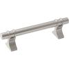 Amerock | Cabinet Pull | Golden Champagne | 6-5/16 inch (160 mm) Center to Center | Davenport | 1 Pack | Drawer Pull | Drawer Handle | Cabinet Hardware(Satin Nickel)
