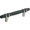 Amerock | Cabinet Pull | Golden Champagne/Black Chrome | 3-3/4 inch (96 mm) Center-to-Center | London | 1 Pack | Drawer Pull | Drawer Handle | Cabinet Hardware(Black Bronze/Satin Nickel)