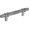 Amerock | Cabinet Pull | Golden Champagne/Black Chrome | 3-3/4 inch (96 mm) Center-to-Center | London | 1 Pack | Drawer Pull | Drawer Handle | Cabinet Hardware(Black Chrome/Satin Nickel)