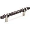 Amerock | Cabinet Pull | Marble White/Golden Champagne | 5-1/16 inch (128 mm) Center to Center | Carrione | 1 Pack | Drawer Pull | Drawer Handle | Cabinet Hardware | Zinc(Marble Black/Polished Nickel)