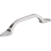 Amerock | Cabinet Pull | Matte Black | 3 inch (76 mm) Center-to-Center | Ravino | 1 Pack | Drawer Pull | Drawer Handle | Cabinet Hardware(Polished Chrome)