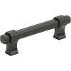 Amerock | Cabinet Pull | Matte Black | 3-3/4 inch (96 mm) Center to Center | Remington | 1 Pack | Drawer Pull | Drawer Handle | Cabinet Hardware(Matte Black)